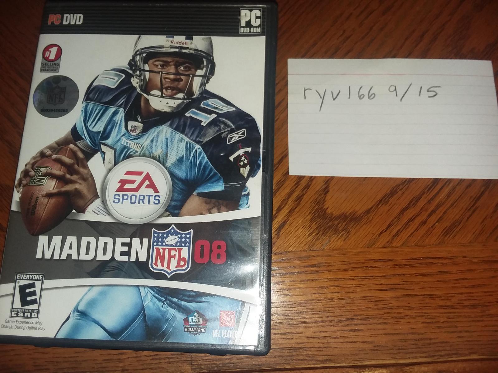 Madden NFL 08 | Item, Box, and Manual | PC Games