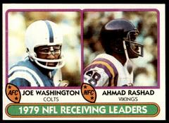 NFL Receiving Leaders [Washington, Rashad] Football Cards 1980 Topps Prices
