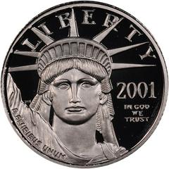 2001 W [PROOF] Coins $10 American Platinum Eagle Prices