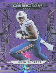 Justin Shorter [Purple Flood Electric Etch FOTL] #110 Football Cards 2023 Panini Obsidian Prices
