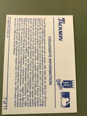 Collegiate Information  | Bo Jackson Baseball Cards 1989 Star Jackson