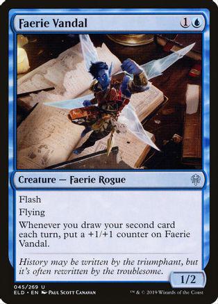 Faerie Vandal [Foil] Magic Throne of Eldraine