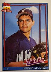 Wilson Alvarez [ERR 89' Port Charlotte 90' Birmingham Missing] #378 Baseball Cards 1991 Topps Prices