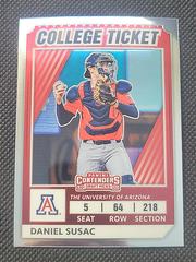 Daniel Susac #8 Baseball Cards 2022 Panini Elite Extra Edition College Tickets Optic Prices