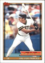 Orlando Merced #107 Baseball Cards 1991 Topps '90 M.L. Debut Prices