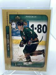 Keith Tkachuk [Gold Script] #158 Hockey Cards 1999 Upper Deck MVP Prices