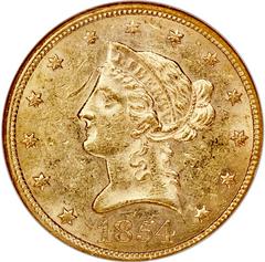 1854 Coins Liberty Head Gold Eagle Prices