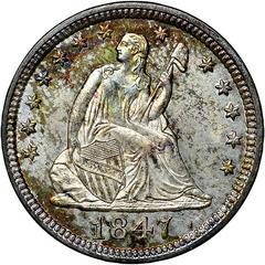 1847 Coins Seated Liberty Quarter Prices