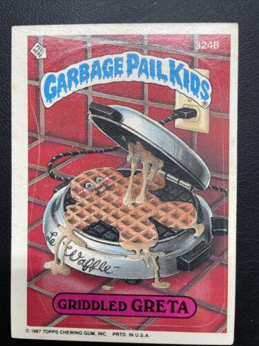 Griddled GRETA #324B 1987 Garbage Pail Kids