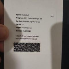 Kyle Anderson [Red] Basketball Cards 2021 Panini Recon Glorified Signatures Prices