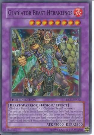 Gladiator Beast Heraklinos TDGS-ENSE2 YuGiOh The Duelist Genesis