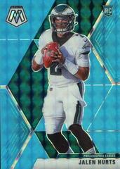 Jalen Hurts [Blue Fluorescent] Football Cards 2020 Panini Mosaic Prices