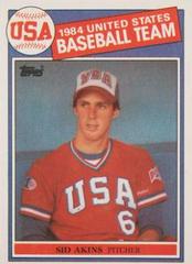 Sid Akins [84 USA Baseball Team] #390 Baseball Cards 1985 Topps Prices