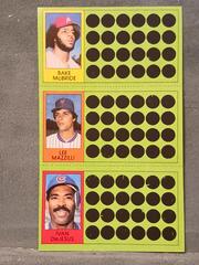 Bake McBride, Ivan DeJesus, Lee Mazzilli Baseball Cards 1981 Topps Scratch Offs Prices