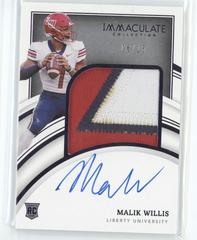 Malik Willis [Patch Autograph Purple] #67 Football Cards 2022 Panini Immaculate Collegiate Prices