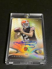 Johnny Manziel [Gold Refractor] #64 Football Cards 2014 Topps Platinum Rookie Autograph Prices