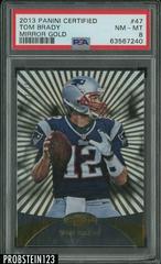 Tom Brady [Mirror Gold] #47 Football Cards 2013 Panini Certified Prices