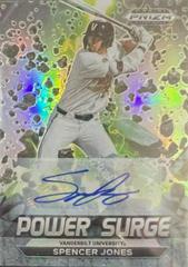 Spencer Jones [Autograph Silver] #PS-SJ Baseball Cards 2022 Panini Prizm Draft Picks Power Surge Prices