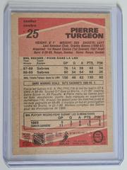 Backside | Pierre Turgeon Hockey Cards 1989 O-Pee-Chee