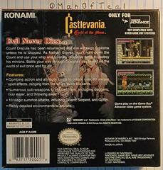 Box Back | Castlevania Circle of the Moon GameBoy Advance