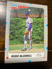 Roger McDowell Baseball Cards 1988 Fleer Star Stickers Prices
