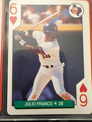 Julio Franco [6 of Hearts] Baseball Cards 1991 U.S. Playing Card All Stars Prices
