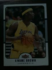Kwame Brown Basketball Cards 2006 Fleer Prices