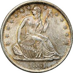 1861 S Coins Seated Liberty Half Dollar Prices