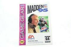 Madden 95 - Manual | Madden 95 Sega Game Gear