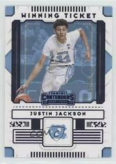 Justin Jackson [Blue] #6 Basketball Cards 2020 Panini Contenders Draft Picks Winning Tickets Prices