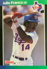 Julio Franco #T-31 Baseball Cards 1989 Donruss Traded Prices