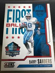 Barry Sanders #9 Football Cards 2023 Panini Score First Ballot Prices