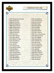 Upper Deck Checklist #600 Hockey Cards 1991 Upper Deck Prices