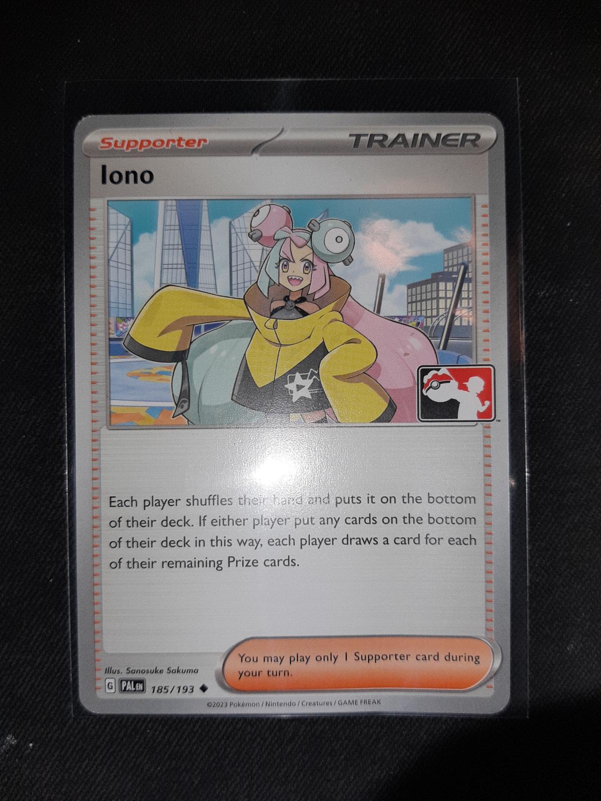 Iono [Prize Pack] #185 Pokemon Paldea Evolved