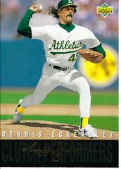 Dennis Eckersley #R8 Baseball Cards 1993 Upper Deck Clutch Performers Prices