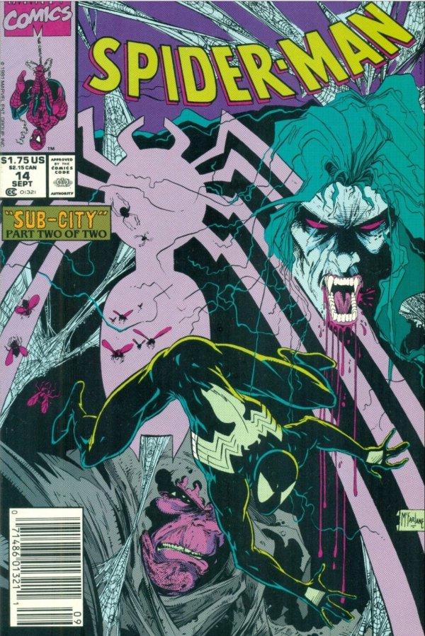 Spider-Man [Newsstand] #14 (1991) Comic Books Spider-Man