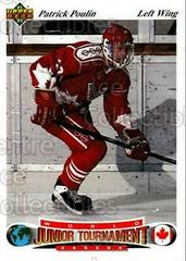 Patrick Poulin #51 Hockey Cards 1991 Upper Deck Czech World Juniors Prices