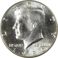 1986 D Coins Kennedy Half Dollar Prices