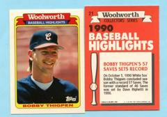 Bobby Thigpen Baseball Cards 1990 Woolworth Prices