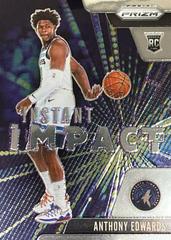 Anthony Edwards #1 Basketball Cards 2020 Panini Prizm Instant Impact Prices