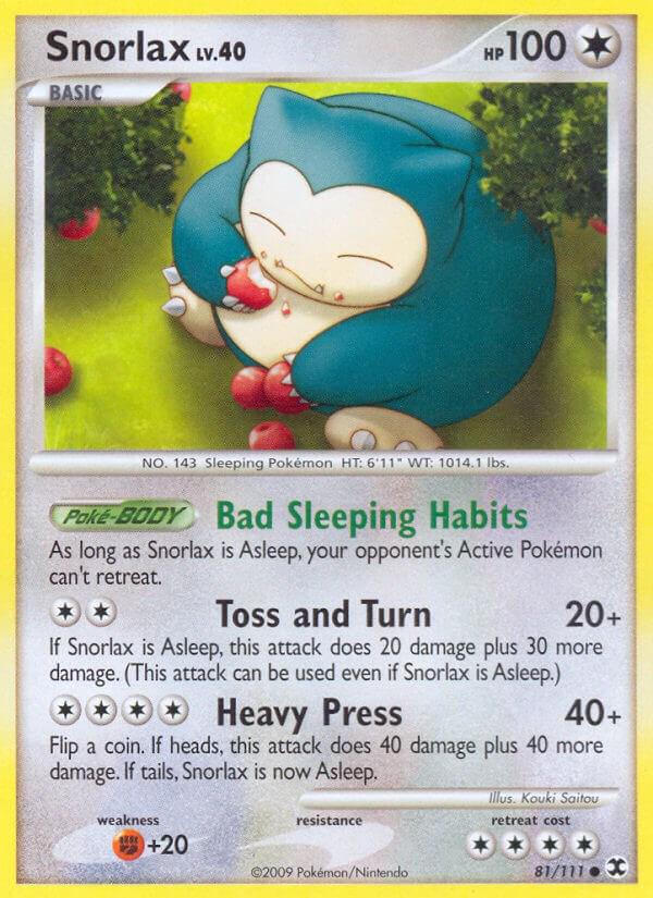 Snorlax #81 Pokemon Rising Rivals