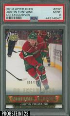 Justin Fontaine [UD Exclusives] #232 Hockey Cards 2013 Upper Deck Prices