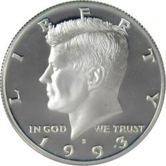 1993 S [SILVER PROOF] Coins Kennedy Half Dollar Prices