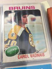 Carol Vadnais [No Mention of Trade] Hockey Cards 1975 O-Pee-Chee Prices