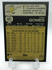 Back Of Card | Yan Gomes Baseball Cards 2022 Topps Heritage