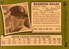 Rear | Brandon Bielak Baseball Cards 2020 Topps Heritage Minor League