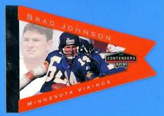 Brad Johnson [Orange] #54 Football Cards 1998 Playoff Contenders Pennants Prices