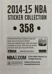 Back | Kobe Bryant Basketball Cards 2014 Panini Stickers