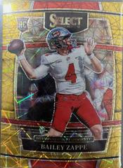 Bailey Zappe [Gold Lazer] Football Cards 2022 Panini Select Draft Picks Prices