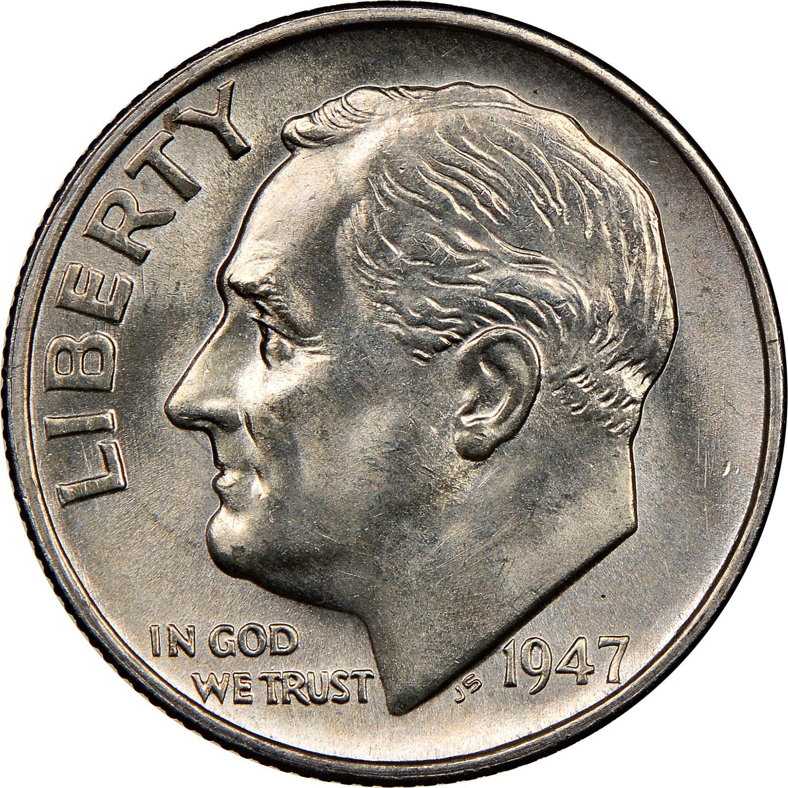 1947 S/D Coins Roosevelt Dime